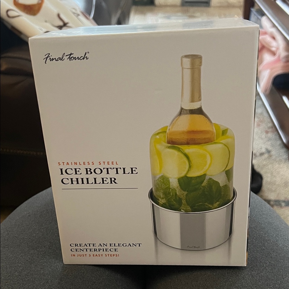 Final Touch Silver Ice Bottle Chiller